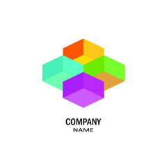 Obraz premium Vector logo design template for business. Innovation sign.