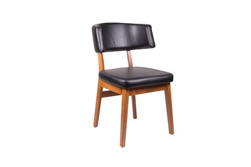 wooden chair isolated on white