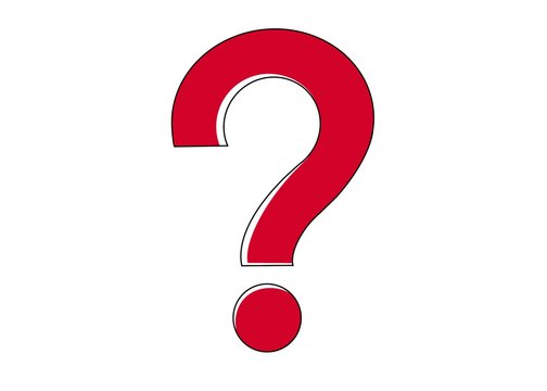 red question mark
