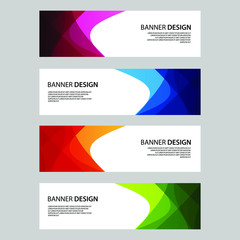 Fototapeta premium Vector Abstract banner web template