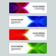 Fototapeta premium Vector Abstract banner web template