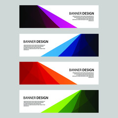 Fototapeta premium Vector Abstract banner web template