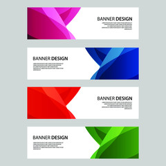 Fototapeta premium Vector Abstract banner web template