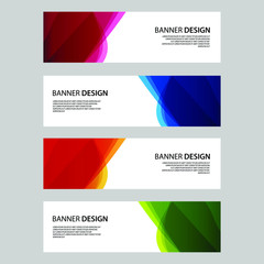 Fototapeta premium Vector Abstract banner web template