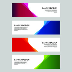 Fototapeta premium Vector Abstract banner web template
