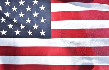 American Flag Close-Up