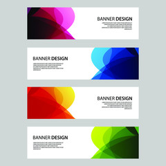 Fototapeta premium Vector Abstract banner web template