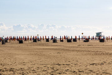 Empty beach without people on the beach