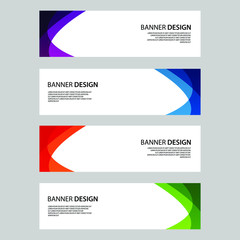 Naklejka premium Vector Abstract banner web template