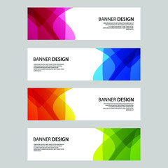 Fototapeta premium Vector Abstract banner web template