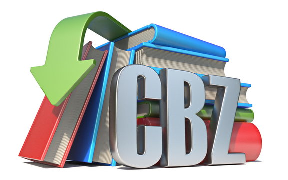 eBook CBZ download concept 3D
