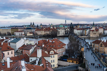 Fototapeta na wymiar panorama of prague
