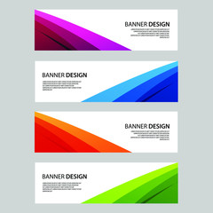Naklejka premium Vector Abstract banner web template