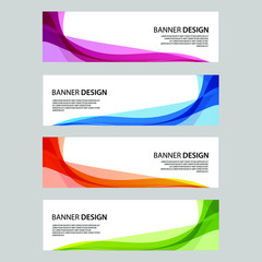 Fototapeta premium Vector Abstract banner web template