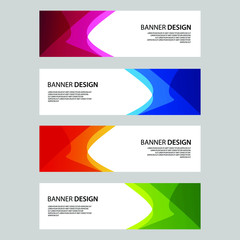 Fototapeta premium Vector Abstract banner web template