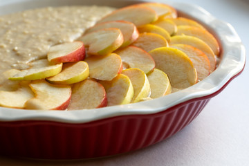charlotte pie cooking process. homemade apple pie recipe. Step 6