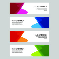 Fototapeta premium Vector Abstract banner web template