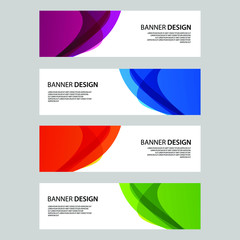 Fototapeta premium Vector Abstract banner web template