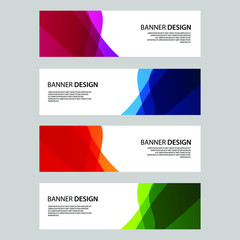 Fototapeta premium Vector Abstract banner web template