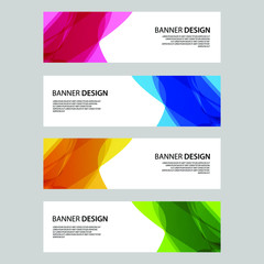Naklejka premium Vector Abstract banner web template