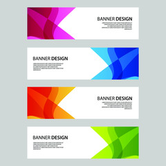 Fototapeta premium Vector Abstract banner web template