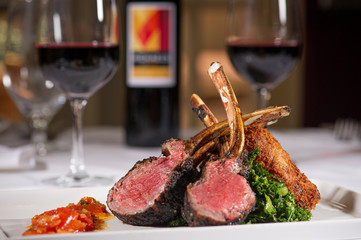 Rare Lamb Chops