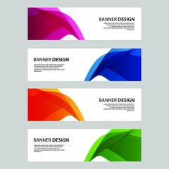 Fototapeta premium Vector Abstract banner web template