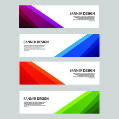 Fototapeta premium Vector Abstract banner web template