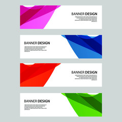 Fototapeta premium Vector Abstract banner web template