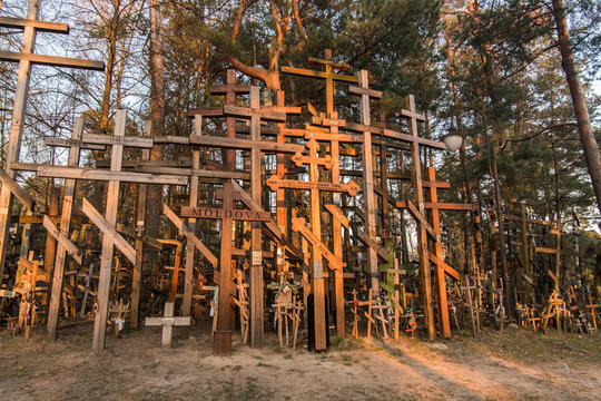 Holy Mountain Grabarka, largest place of worship of Eastern Orthodox Church in Poland, Siemiatycze, Podlasie.