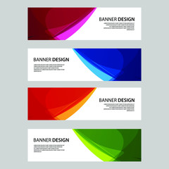 Fototapeta premium Vector Abstract banner web template