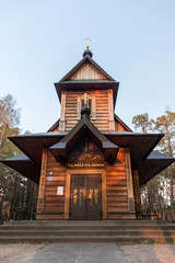 Obraz premium Holy Mountain Grabarka, largest place of worship of Eastern Orthodox Church in Poland, Siemiatycze, Podlasie.