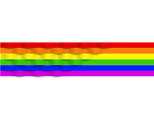 Abstract  symbolic rainbow ribbon  vector 3D.  Realistic lgbt logo vector image
Fluttering on the wind meshes isolated on white background.Vector illustration.

