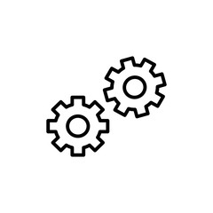 Setting icon vector, Tools, Cog, Gear Sign. Help options account concept. Trendy Flat style for graphic design, logo, Web site, social media, UI, mobile app