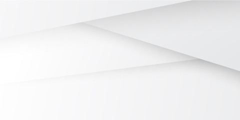 Gray white abstract background illustration with 3D layered shape for presentation. Vector illustration design for presentation, banner, cover, web, flyer, card, poster, wallpaper, texture, slide, ppt