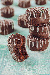 Brazilian home made honey cookie chocolate covered - Pão de Mel