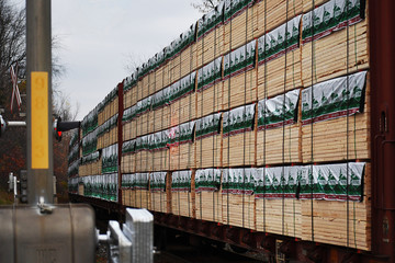 Railroad freight wagon