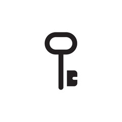 Key vector icon. House Key icon for your web site design, logo, app, UI - vector
