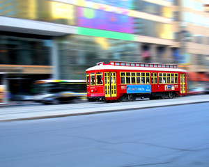 Red and yellow Trolley
