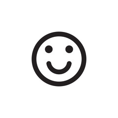 Smile Icon. Emoji face smiley icon. Smile Face Emoticon Icon Vector Illustration. Happy face symbol for your web site design, logo, app, UI. Vector illustration, EPS10.
