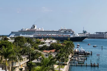 Poster Holland America cruise line  Zaandam ship has arrived at port of Everglads in Fort Lauderdale, FLlorida. April 2,  © Satoshi Kina
