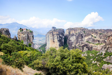 Meteora monastery, Thessaly beautiful mountains, views, landscapes, scenery, Greece