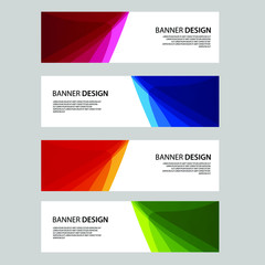 Fototapeta premium Vector Abstract banner web template