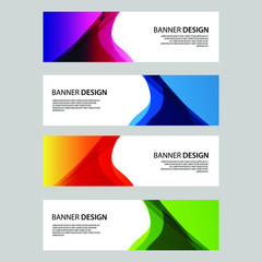 Fototapeta premium Vector Abstract banner web template