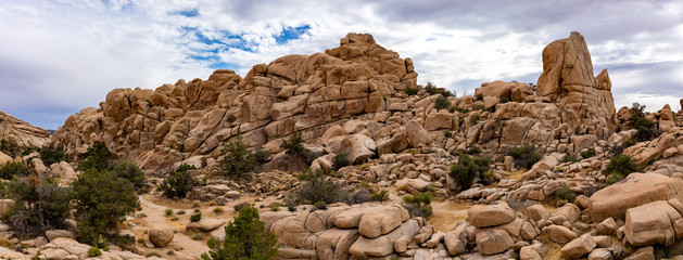 panoramic rockscape in the desert