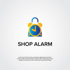 Fototapeta premium Alarm Shopping Logo Template MS 3