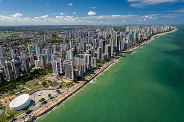 Boa Viagem Beach, Recife, Pernambuco, Brazil on March 1, 2014. The most famous urban beach in the...