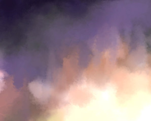 水彩　グラデーション　グレイッシュトーン