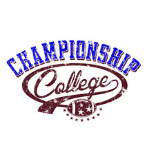 College American football graphic design vector art