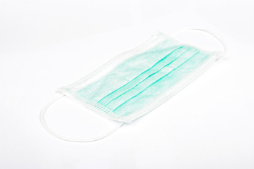 Disposable face mask isolated